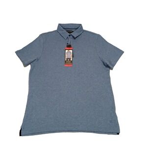 Banana Republic Men's Luxe Touch Performance Polo Shirt Short Sleeve Blue Size M